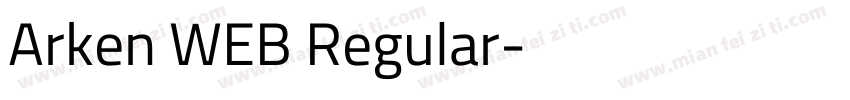 Arken WEB Regular字体转换